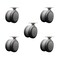 Service Caster 3'' Gray Heavy Duty Floor Safe Twin Wheel Casters Top Plate, 5PK SCC-TP02S75-TPR-GRY-5 - alternate 1